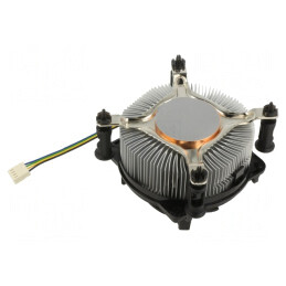 Radiator Extrudat 12VDC Aluminiu Cupru 69.5m3/h H 63.2mm | Electronic-mag.ro | Componente Electronice