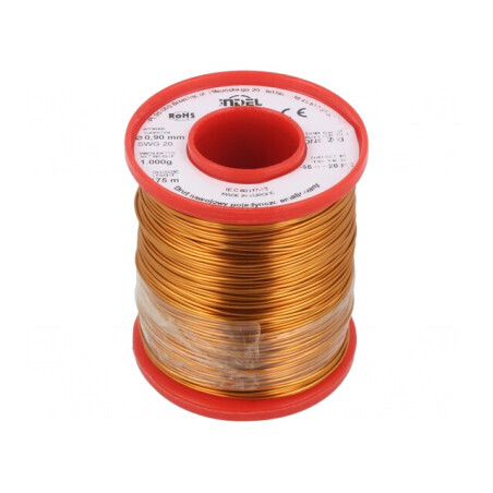 Sârmă Emailată 0.9mm 1kg Cu DNE | Electronic-mag.ro | Componente Electronice