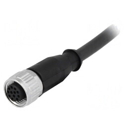 Mufă M12 12-Pin Mamă DeviceNet/CANopen 2m Drept | Electronic-mag.ro | Componente Electronice