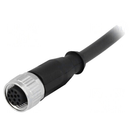 Mufă M12 12-Pin Mamă DeviceNet/CANopen 2m Drept | Electronic-mag.ro | Componente Electronice