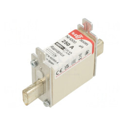 Siguranţă NH000 250A 690VAC 440VDC Argintie | Electronic-mag.ro | Componente Electronice