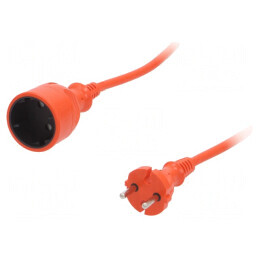 Prelungitor Alimentare 30m Portocaliu PVC 2x1,5mm2 | Electronic-mag.ro | Componente Electronice
