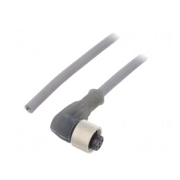 Cablu de conectare M12 5 pini unghi 10m 63VAC 2.5A | Electronic-mag.ro | Componente Electronice