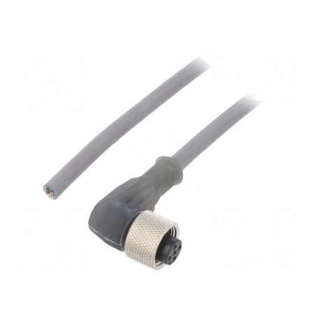 Cablu de conectare M12 5 pini unghi 10m 63VAC 2.5A | Electronic-mag.ro | Componente Electronice
