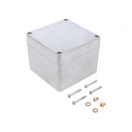 Carcasă Universală Aluminiu 100x100x80mm | Electronic-mag.ro | Componente Electronice