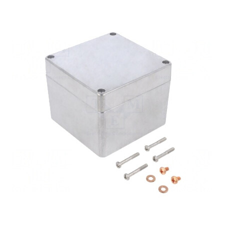 Carcasă Universală Aluminiu 100x100x80mm | Electronic-mag.ro | Componente Electronice