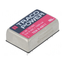 Convertor DC/DC 8W 36-75V la 5V 1500mA DIP24 | Electronic-mag.ro | Componente Electronice