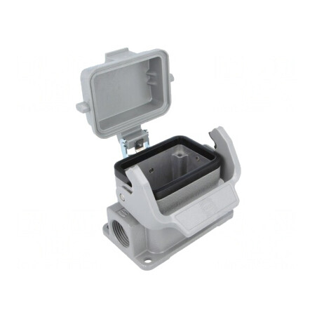 Carcasă pentru conectori HDC Han B 6B cu clichet | Electronic-mag.ro | Componente Electronice