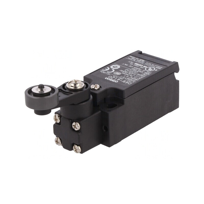 Limitator Cursă Manetă R 26mm cu Rola Plastic 17.5mm 10A D4N-4120 | Electronic-mag.ro | Componente Electronice