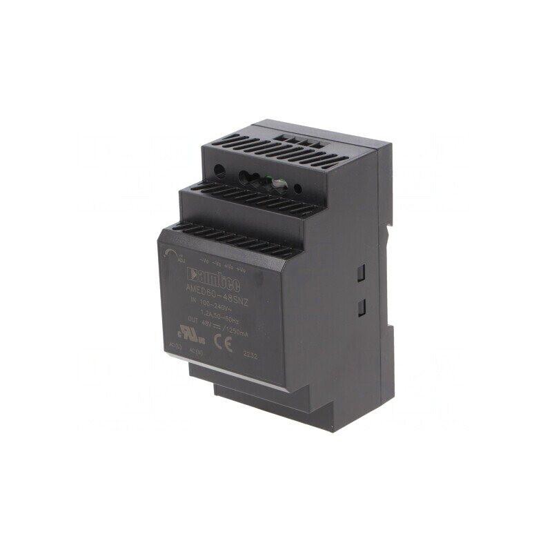 Alimentator DIN 60W 48VDC 1,25A | Electronic-mag.ro | Componente Electronice Alimentator DIN 60W 48VDC 1,25A | Electronic-mag.ro | Componente Electronice