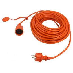 Prelungitor alimentare 30m portocaliu 10A | Electronic-mag.ro | Componente Electronice