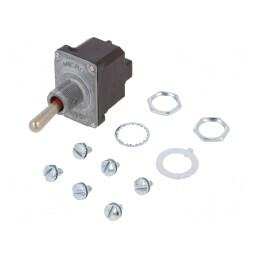 Comutator Basculant DPDT ON-ON 6A/230VAC 18A/28VDC | Electronic-mag.ro | Componente Electronice
