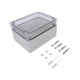 Carcasă Universală ABS Gri 122x162x90mm | Electronic-mag.ro | Componente Electronice