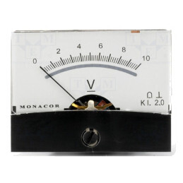 Voltmetru de Panou 0-10V Clasa 2 Ø37,5mm | Electronic-mag.ro | Componente Electronice