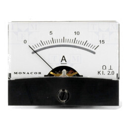 Ampermetru de Panou DC 0-15A Clasa 2 | Electronic-mag.ro | Componente Electronice