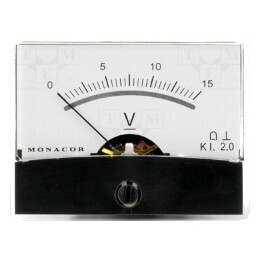 Voltmetru Panou 0-15V Rezistență 15kΩ 37.5mm | Electronic-mag.ro | Componente Electronice