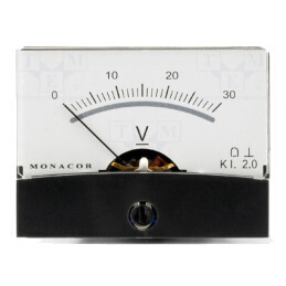 Voltmetru Panou 0-30V Ø37,5mm | Electronic-mag.ro | Componente Electronice