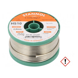 Sârmă de Lipit fără Plumb 2mm 0,25kg HS10 | Electronic-mag.ro | Componente Electronice