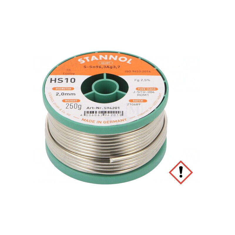 Sârmă de Lipit fără Plumb 2mm 0,25kg HS10 | Electronic-mag.ro | Componente Electronice Sârmă de Lipit fără Plumb 2mm 0,25kg HS10 | Electronic-mag.ro | Componente Electronice