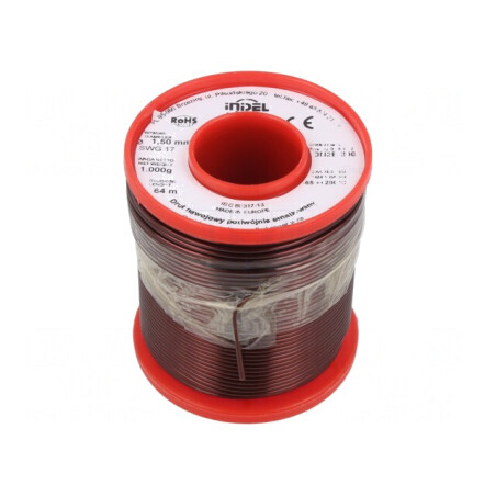 Sârmă Emailată Dublă 1,5mm 1kg Cu | Electronic-mag.ro | Componente Electronice