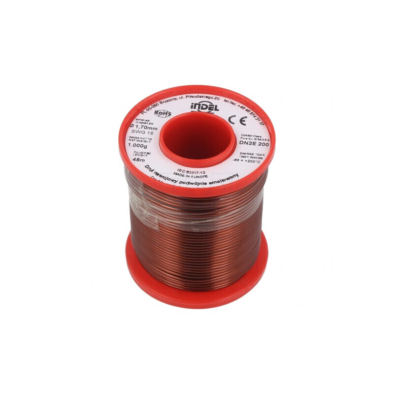 Sârmă Emailată Dublu 1.7mm 1kg Cu 65-200°C | Electronic-mag.ro | Componente Electronice Sârmă Emailată Dublu 1.7mm 1kg Cu 65-200°C | Electronic-mag.ro | Componente Electronice