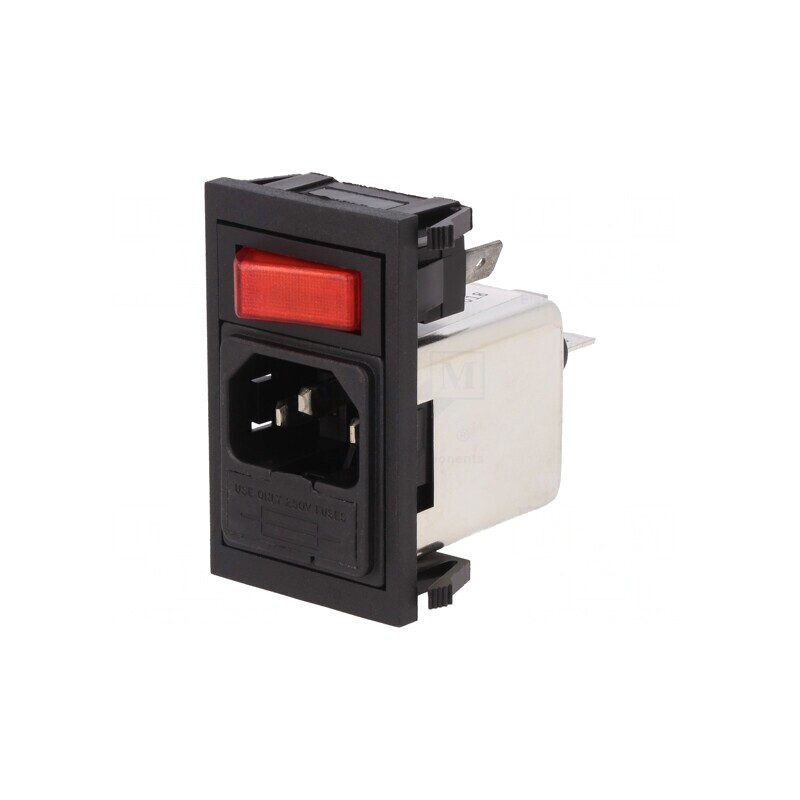 Conector Alimentare AC 6A 250VAC IEC 60320 | Electronic-mag.ro | Componente Electronice