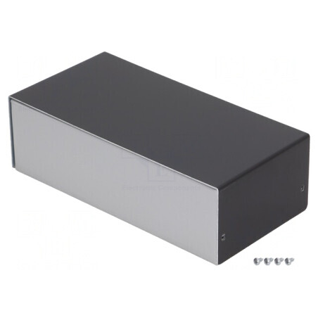 Carcasă aluminiu argint 100x203x63mm | Electronic-mag.ro | Componente Electronice