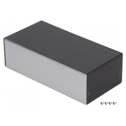 Carcasă aluminiu argint 100x203x63mm | Electronic-mag.ro | Componente Electronice