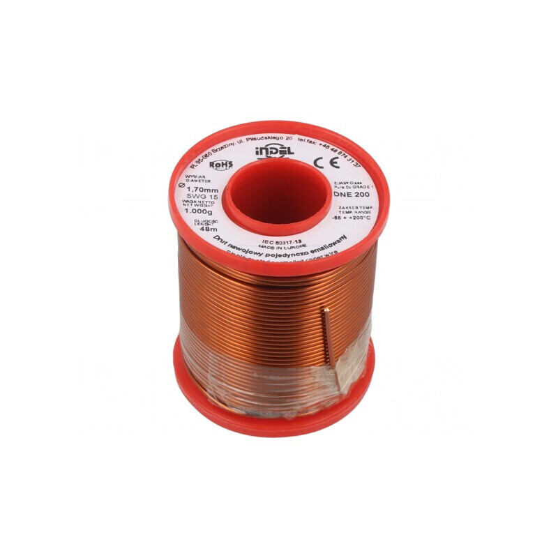 Sârmă emailată 1,7mm 1kg Cu DNE 65-200°C | Electronic-mag.ro | Componente Electronice Sârmă emailată 1,7mm 1kg Cu DNE 65-200°C | Electronic-mag.ro | Componente Electronice