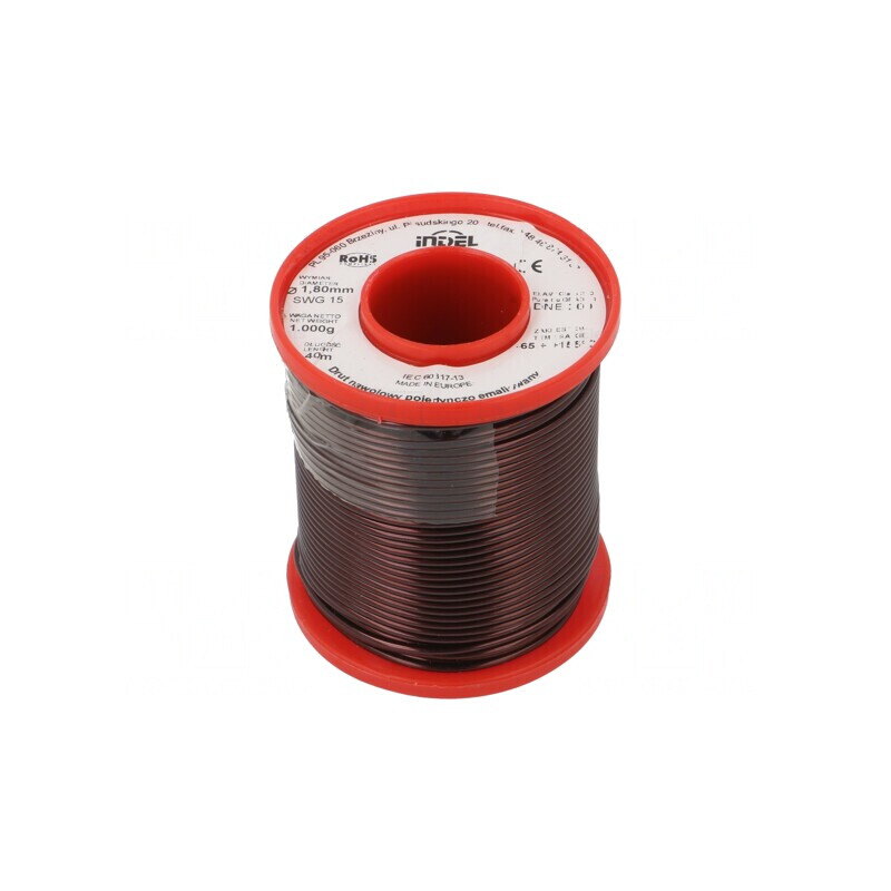 Sârmă Emailată Bobină 1,8mm 1kg Cu DNE 65-200°C | Electronic-mag.ro | Componente Electronice
