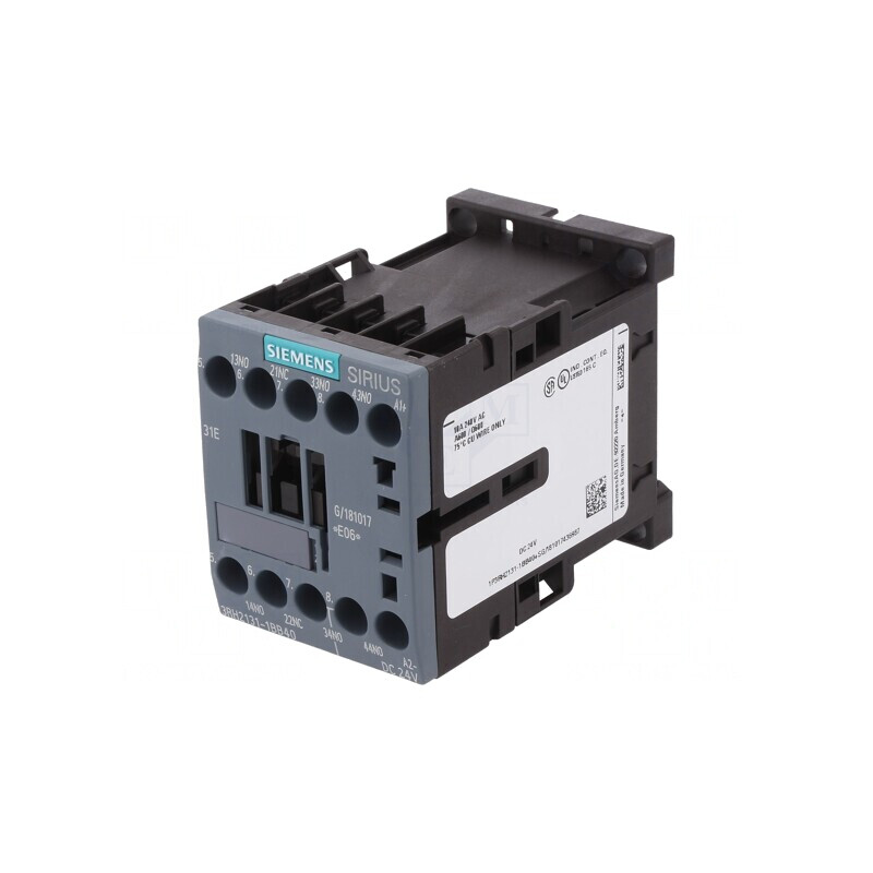 Contactor 4-poli 24VDC 10A 3RH20 Cleme Șurub | Electronic-mag.ro | Componente Electronice
