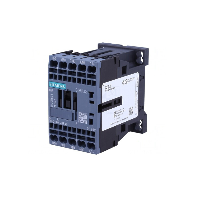 Contactor 4P NO 24VDC 10A pentru șină DIN | Electronic-mag.ro | Componente Electronice