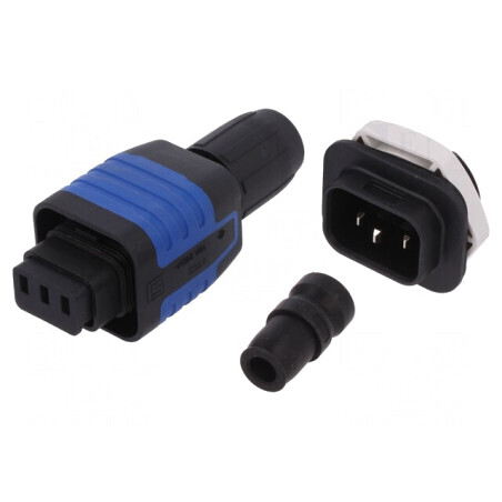Conector de alimentare AC tată-mamă 6-10mm | Electronic-mag.ro | Componente Electronice