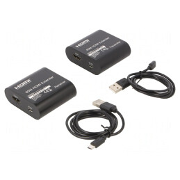 Extender HDMI 1.3 Negru cu Suport EDID | Electronic-mag.ro | Componente Electronice