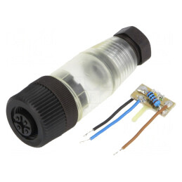 Mufă M12 4-PIN Mamă DeviceNet CANopen IP67 | Electronic-mag.ro | Componente Electronice