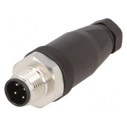 Mufă M12 4-PIN DeviceNet/CANopen IP67 | Electronic-mag.ro | Componente Electronice
