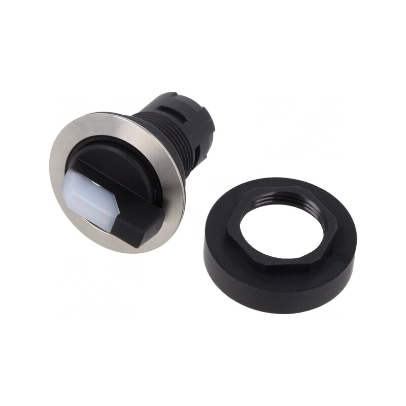 Comutator Rotativ 22mm 2 Poziții | Electronic-mag.ro | Componente Electronice
