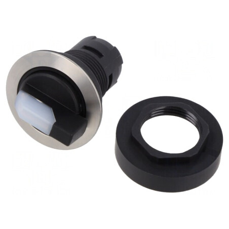 Comutator Rotativ 22mm 2 Poziții | Electronic-mag.ro | Componente Electronice