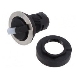 Comutator Rotativ 22mm cu 3 Poziții | Electronic-mag.ro | Componente Electronice
