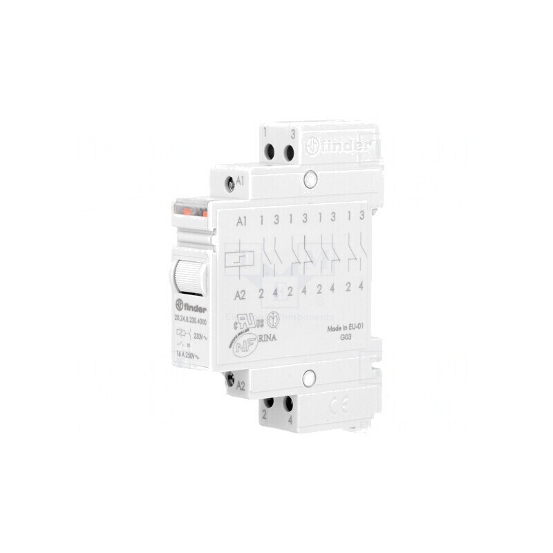 Releu Bistabil de Impulsuri NO x2 16A IP20 | Electronic-mag.ro | Componente Electronice