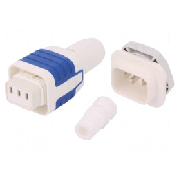 Conector Alimentare AC Tată-Mamă Øcablu 6-10mm | Electronic-mag.ro | Componente Electronice