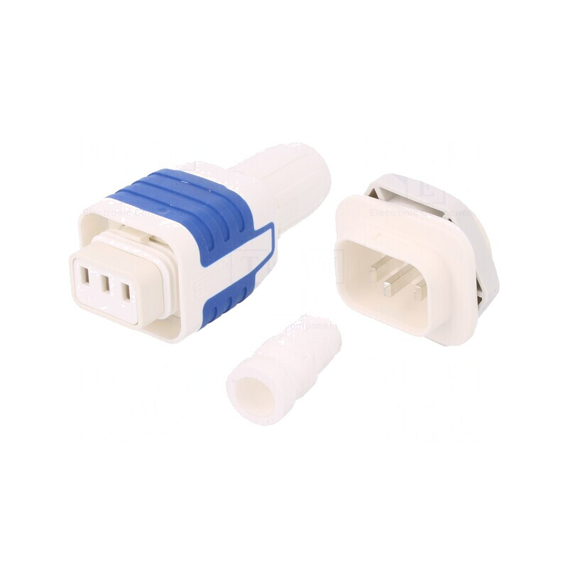 Conector Alimentare AC cu Șurub Tată și Mamă | Electronic-mag.ro | Componente Electronice