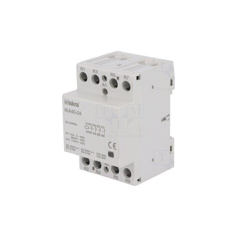 Contactor 4-polar 40A 24VAC NC x4 | Electronic-mag.ro | Componente Electronice
