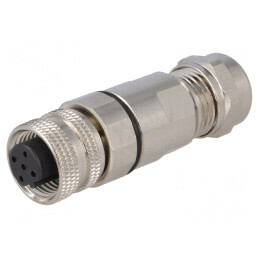 Mufă M12 5 PIN mamă Profibus IP67 | Electronic-mag.ro | Componente Electronice