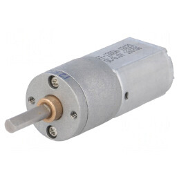Motor DC Pololu 20D 6V 125:1 Metal cu Ax Crestătură D | Electronic-mag.ro | Componente Electronice