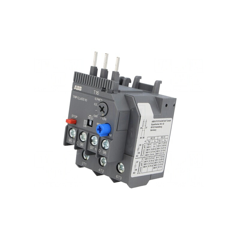 Releu Termic cu Cleme cu Șurub 0,55-0,74A Serie AF | Electronic-mag.ro | Componente Electronice