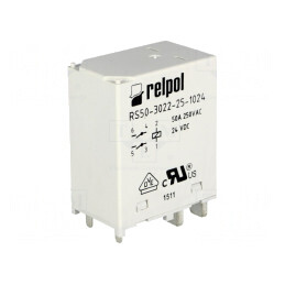 Releu Electromagnetic 24VDC 50A DPST-NO | Electronic-mag.ro | Componente Electronice