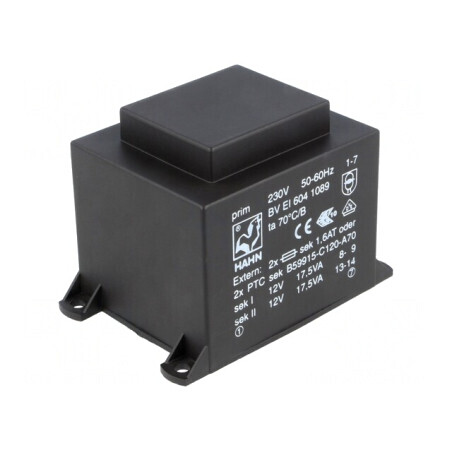 Transformator încapsulat 35VA 230V AC la 12V DC | Electronic-mag.ro | Componente Electronice