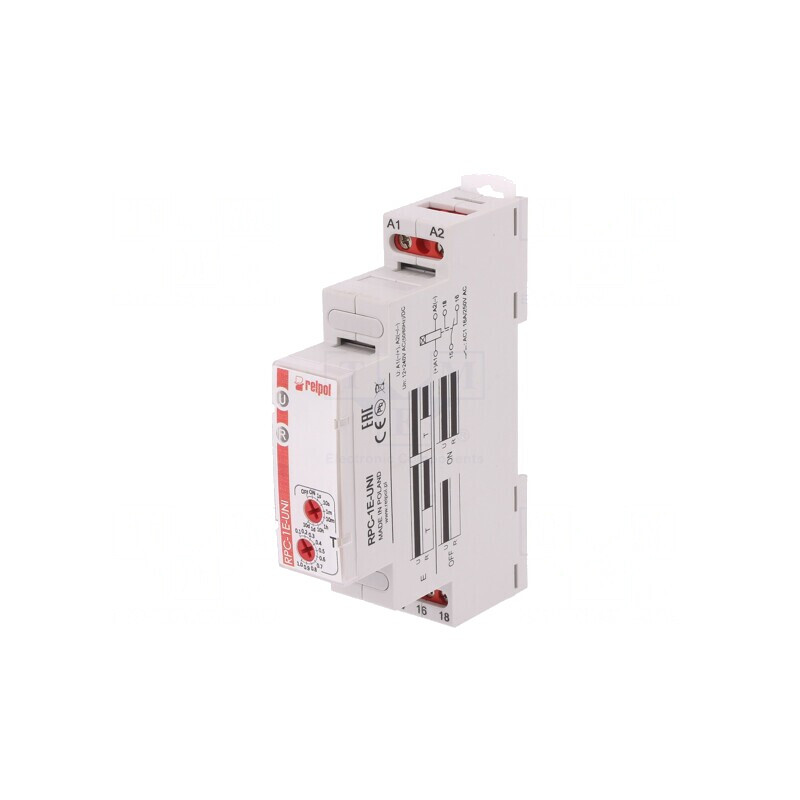 Timer Programabil 1s-10zile SPDT 250VAC 24VDC 12-240VAC RPC-1E-UNI | Electronic-mag.ro | Componente Electronice