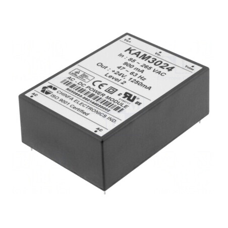 Convertor AC/DC 30W 24V 1.25A | Electronic-mag.ro | Componente Electronice